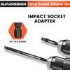 GURADESIGN 11-Piece Impact Socket Adapter Set for Drill, 3-Inch and