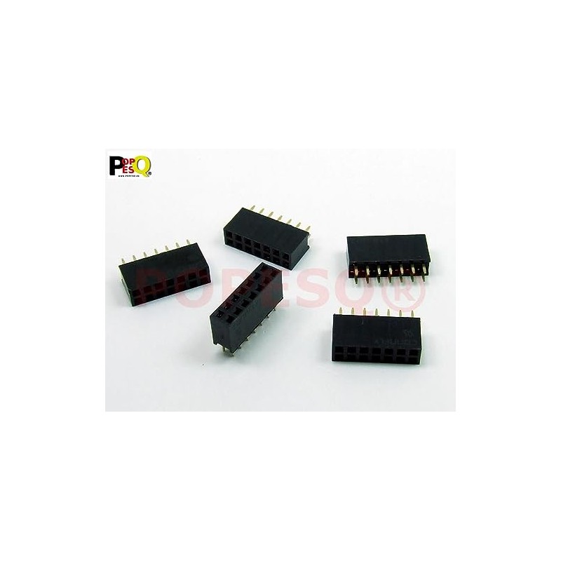POPESQ® #A1851 Female Header 2.54 mm 2 x 7 Pin