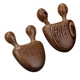 2 Pieces Wooden Massager, Multi-Function Massager, Manual Massage Tool, Suitable for Face, Neck, Legs, and Back.