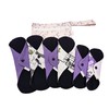 Lilind® 6 Pack Organic Cloth Pads Starter Set, Free Zip