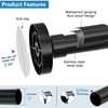 Bonpally Adjustable Tension Curtain Rod, 32-75 Inches Non-Slip Stainless Steel