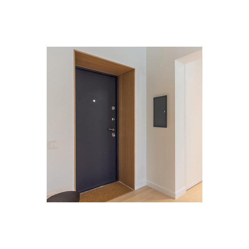 Miratic Inspection Flap Black ABS Material (15 x 30 cm)