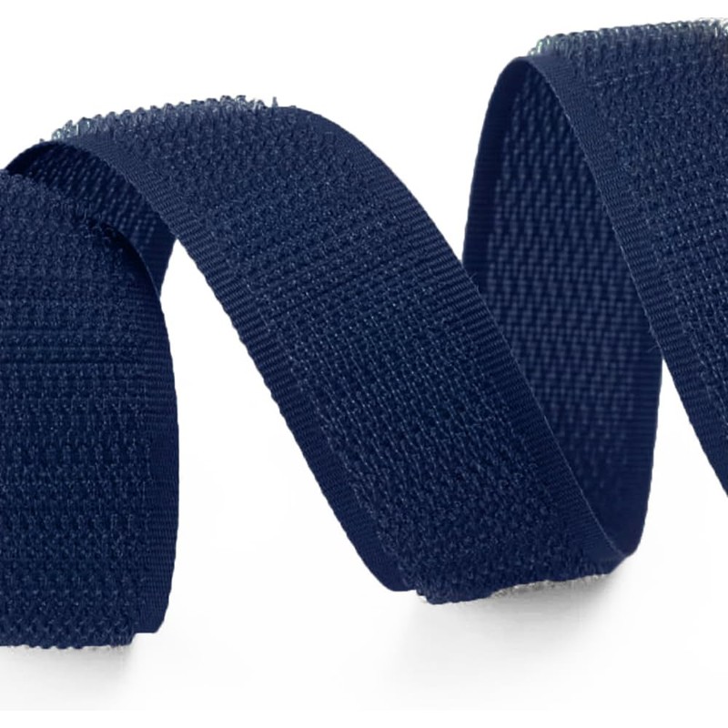 3/4 inch Navy Sew on Hook and Loop Tape Non-Adhesive