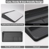 Varhomax Glass Desk Buddy Whiteboard with Storage