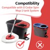 ANREKEYH Spin Mop Replace Head, Base, Handle Compatible with O
