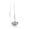 iplusmile Stainless Steel Dual Spout Soup Ladle with Long Handle