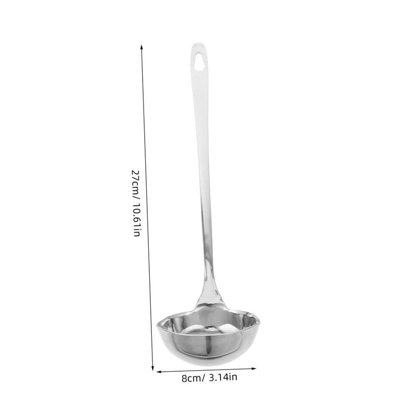 iplusmile Stainless Steel Dual Spout Soup Ladle with Long Handle