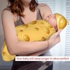 DTYYFBSN Personality Cheese Newborn Swaddling Blanket Beanie Hat Funny Blanket