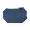 Blue Hippie Recycled Denim Travel Toiletry Bag with Matching Zip,