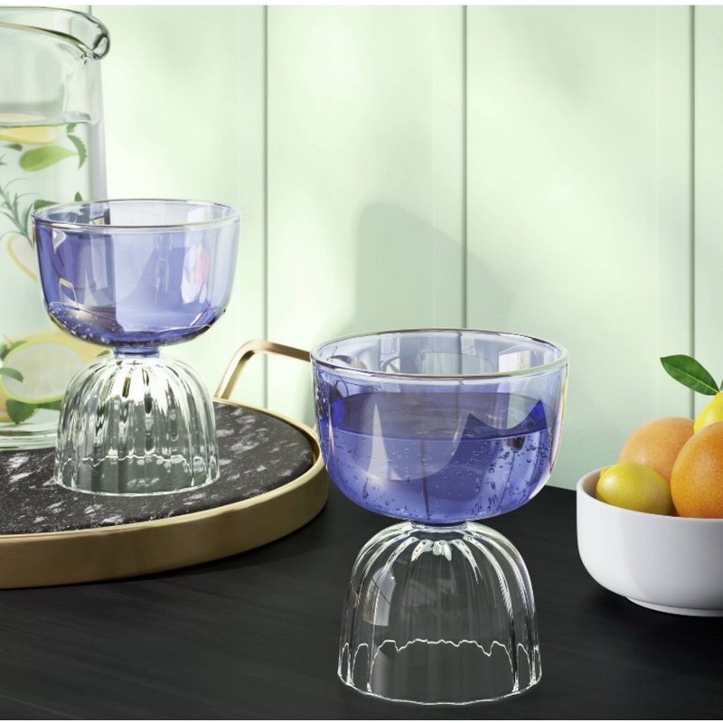 Threshold Cocktail Glass Purple Sherbet Dessert Bowl Spring Mother's Day