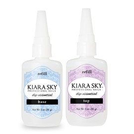 Kiara Sky Dip Essentials 2 oz Refill - Base and Top Coat Duo