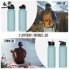 VQRRCKI 40 oz Insulated Water Bottle with Straw, Stainless Steel
