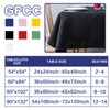 GFCC, 2 manteles rectangulares negros – Mantel rectangular de poliéster