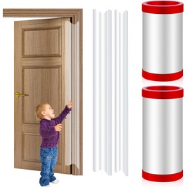 Finger Pinch Door Guard – 2 PCS Child Door Protector & Baby Proofing Hinge Cover for 90° & 180° Door Frames