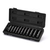 TecoTek 12 Pieces 1/2-Inch Drive Deep 12-Point Metric Impact Socket
