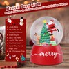 VCUTEKA Snow Globe, Christmas Snow Globe Rotating Musical Snow Globes
