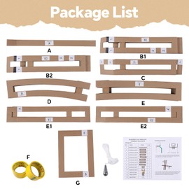 Reusable Basketball Court Marking Kit Foldable Design Basketball Court Stencil Kit for Concrete, Asphalt, Tiles, Driveway or Backyard - No Paint Included