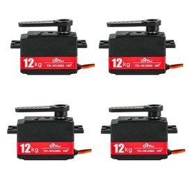 12KG Digital Servo Low Profile TD-9512MG semi-Metal 4.8v-7.4v Steering Gear 180 Degree for RC Car 1:8 1:10 RC Vehicles On-Road Touring Drift Car Model