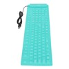 Foldable Silicone Keyboard 108 Keys Silicone Foldable USB Wired Waterproof