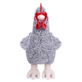 RLOMUTE 12.6 Inch Grey hen Plush Toy Realistic farm Stuffed Animal Super Soft Cute Chicken Chick for Birthday Party Favors Companions Bedroom Car Home Decor Collectible Gift for kids Boys Girls
