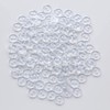 50 Pieces Clear Buttons 15mm Reversible Sew On Polyester Craft