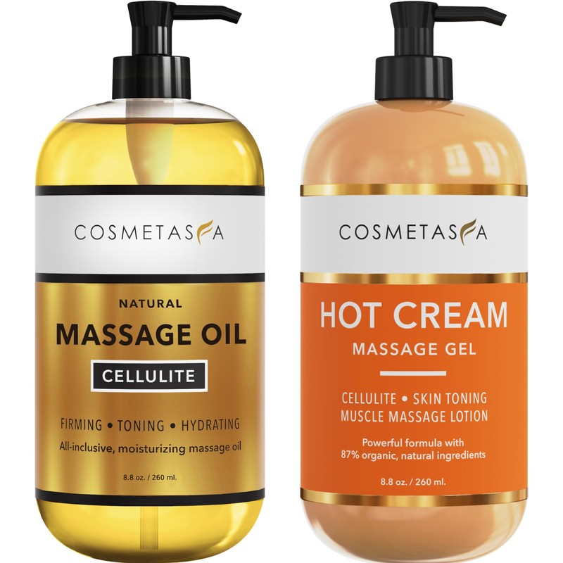 Aceite de masaje de celulitis y crema caliente Aceite y