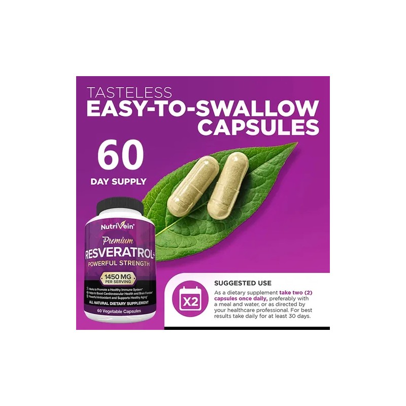 Las Cápsulas De Resveratrol Son Un Suplemento Alimenticio De