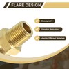 sourcing map 2Pcs Brass Pipe Fitting, 5/16" OD x 1/8"