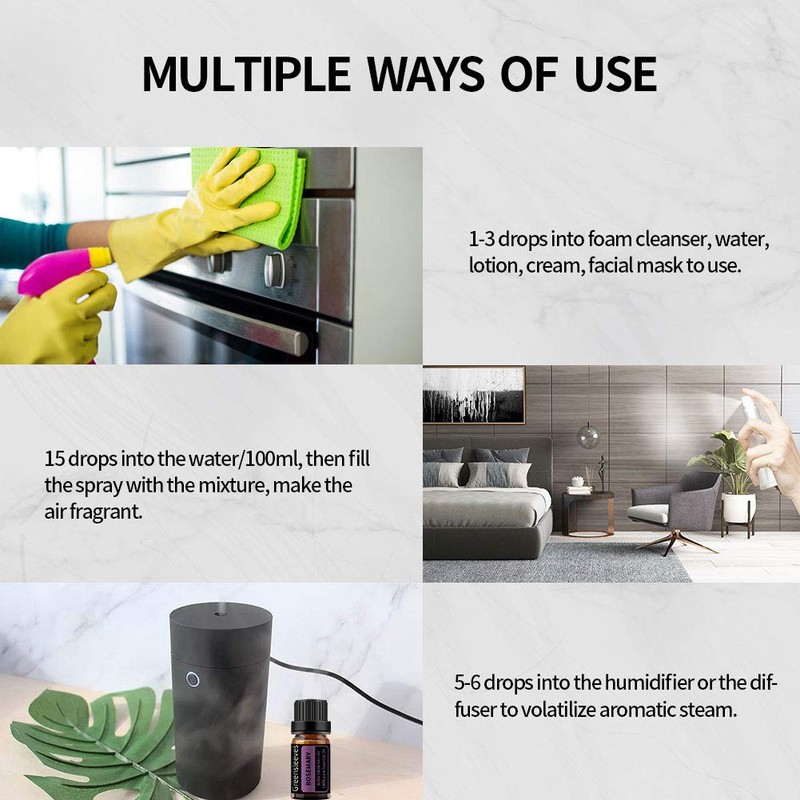 Oregano Essential Oil 10ml, 100% Pure Organic Diffuser Oils for