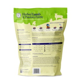 Addiction Herbed Lamb & Potatoes Raw Alternative Dog Food - Gently Air-Dried Complete Meal or Dog Food Topper for Digestive and Skin and Coat Health, 2 lb