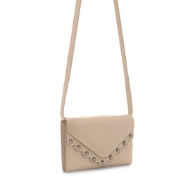 Lucky Brand Ruth Leather Crossbody Bag, Smoke Grey