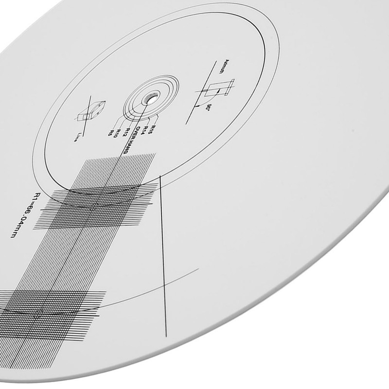 Turntable Cartridge Alignment Protractor Mat Prevent Slip Static Shockproof Phonograph