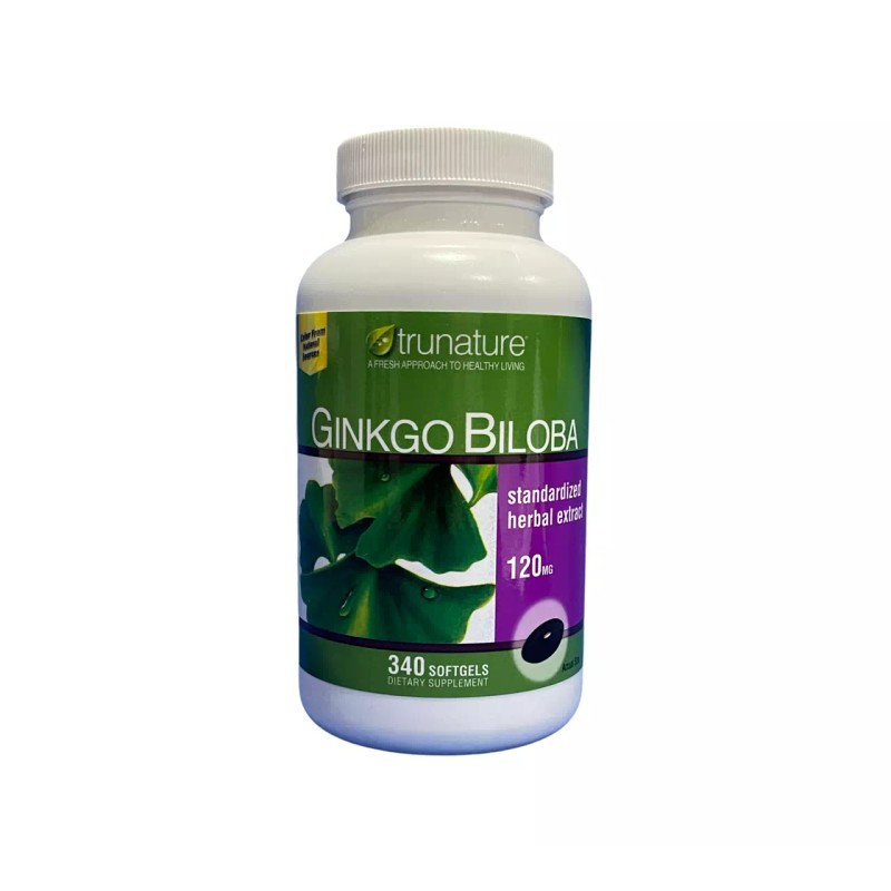 Trunature Ginkgo Biloba 120mg 340 Softgels EXP:05/25