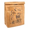 MIK funshopping Lunch Bag, Brown Lunch Bag Insulated Cold or