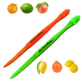 Citrus Queen Green Orange Citrus Peeler 2-Pack - Mixed Color Starter Set for Cocktails & Kitchen Use