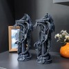 Double Dragon Entwined Irregular Resin Candlestick-Hand-painted-Fantasy-themed Space Style ItemColor: As