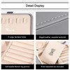 Voova Travel Jewellery Box Organiser for Women Girls,PU Leather Small