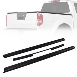 PIT66 3PCS Tailgate Cover Cap, Compatible with Nissan Frontier 2005-2014 King Cab Bed ONLY, Rail Protectors Caps Replacement 999T1-BR200KC