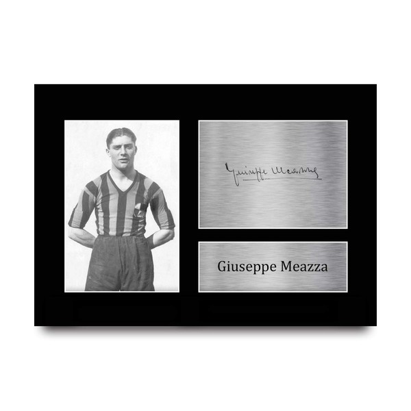 HWC Trading A4 Giuseppe Meazza Inter Milan Printed Autograph Picture