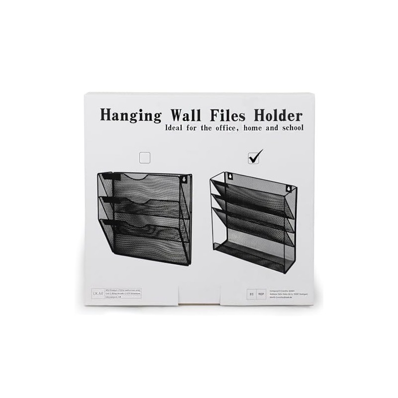 ideallife ideallife 3 Pockets Mesh Wall File Holder Organizer with
