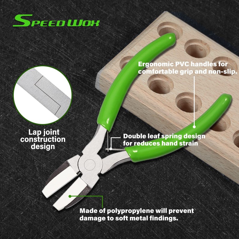 SPEEDWOX Double Nylon Jaw Pliers 5 Inches with Extra Nylon