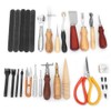 18pcs Leather Craft Working Punch Tools Kit Sewing Stitching Carving
