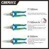 CEERAYZ 185mm Notch Scissors All Purpose Heavy Duty, Garden Shears,