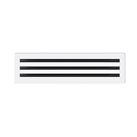 BUILDMART - 24x6 Mud in Air Vent Cover - Drywall Mud-in White Air Vent - Mud Linear Slot Diffuser - Register Grille for Ceiling and Walls - Texas Buildmart