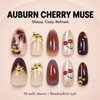 Short Press-On Nails Square Fake Nails Jelly Acrylic Fake Nail