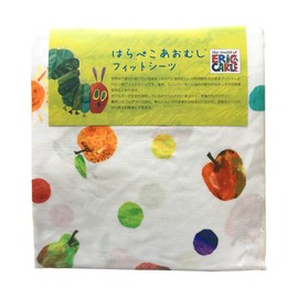 baby.e-sleep The Very Hungry Caterpillar (Harapeko Aomushi) Double Gauze Fitted Sheet assorted colors