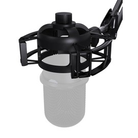 Custom Built for SoloCast Shock Mount, 2025 Upgrade Anti-Vibration Suspension Elastic Shock Mount Holder Clip Mics Stand with Screw Adapter Compatible with Hyperx SoloCast Microphone