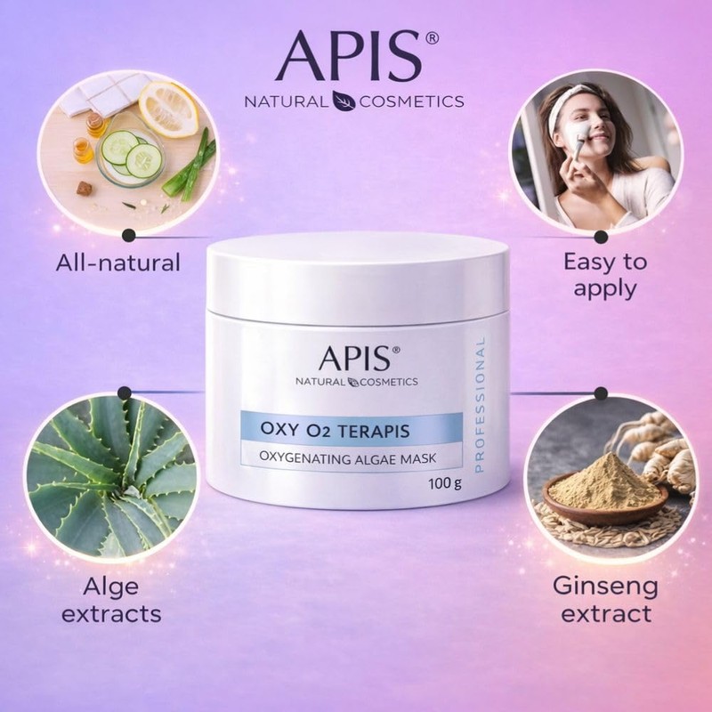 APIS OXYGEN Algae Mask with Active Oxygen, Facial Care, OXY