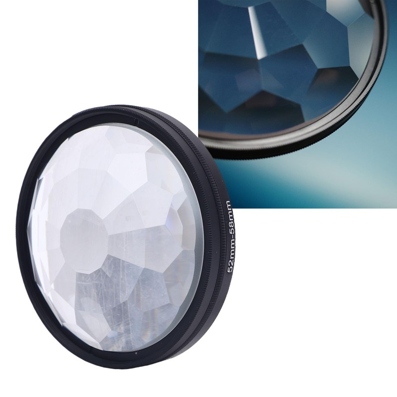 58MM Kaleidoscope Filter, Camera Lens Effect Filters with 52MM 58MM