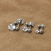 Kstudent 3 Pairs Titanium Earrings Studs, Hypoallergenic Stud Earrings for